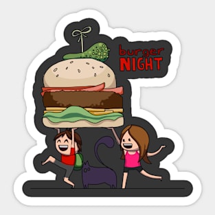 Burger Night! :D Sticker